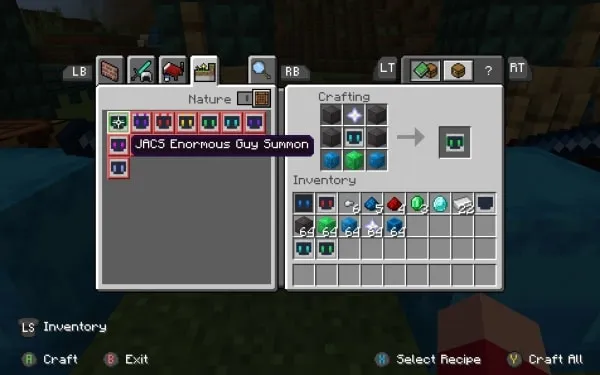 JACS Enormous Guy Summon Recipe