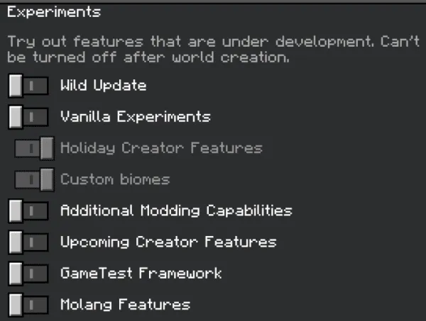 Required Experiments for JACS The Robot Addon