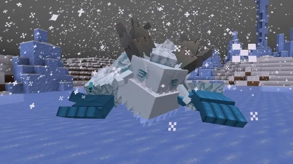The Frostmaw boss is sleeping