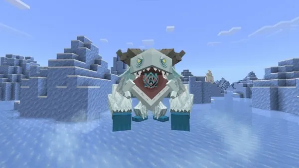 The Frostmaw attacks with icy breath