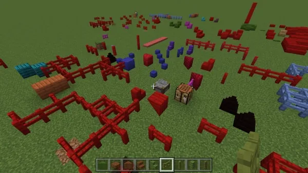 Colored plank blocks
