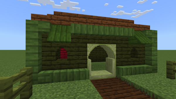 Example of a house with blocks from the addon