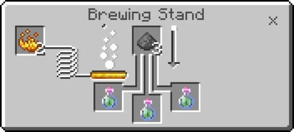 Brewing of the Poison Resistance Splash Potion (screenshot 1)