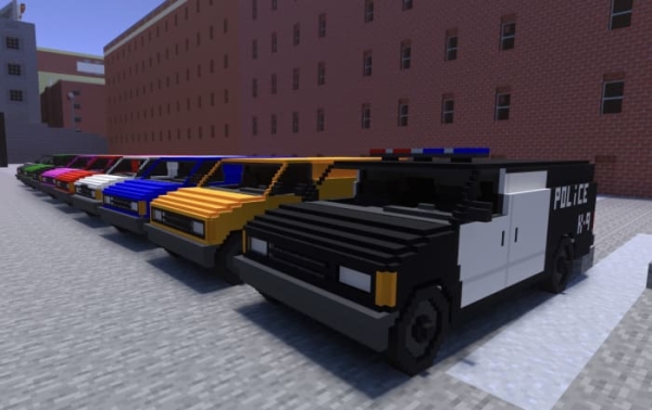 Police and colored Ford Vans variants