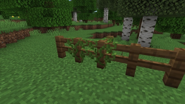 Vine-covered fences (second screenshot)