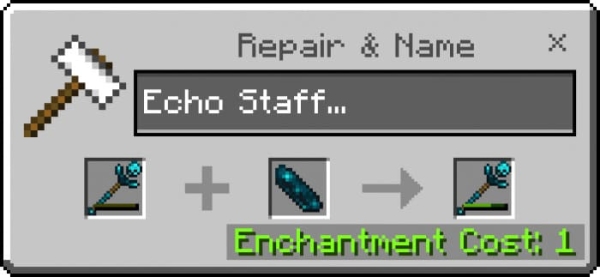 Repairing Echo Staff with Echo Shard