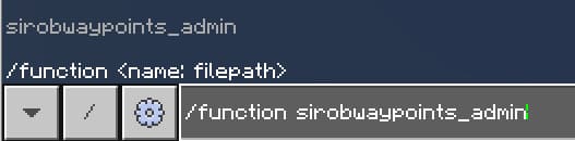 Function sirobwaypoints_admin Command