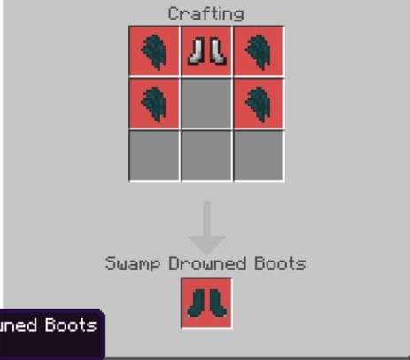 Swamp Drowned Boots recipe