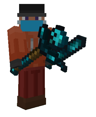 Equipped Weapons: Echo Staff & Sword