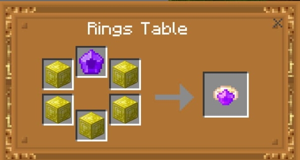 Effect Rings Craft Recipe Example