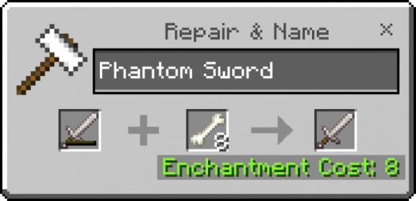 Repairing Phantom Sword with Bones