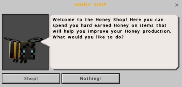 Honey Shop UI (screenshot 1)