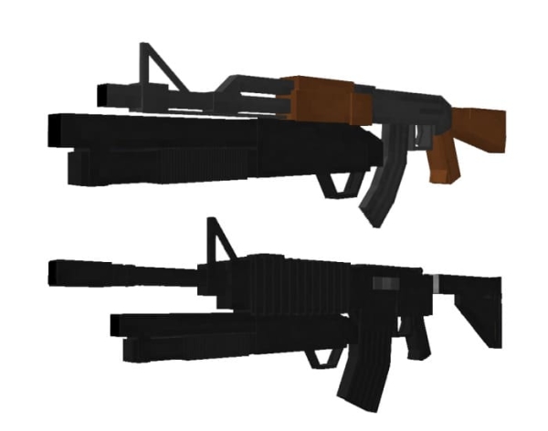 Modified AK47 and M4A1