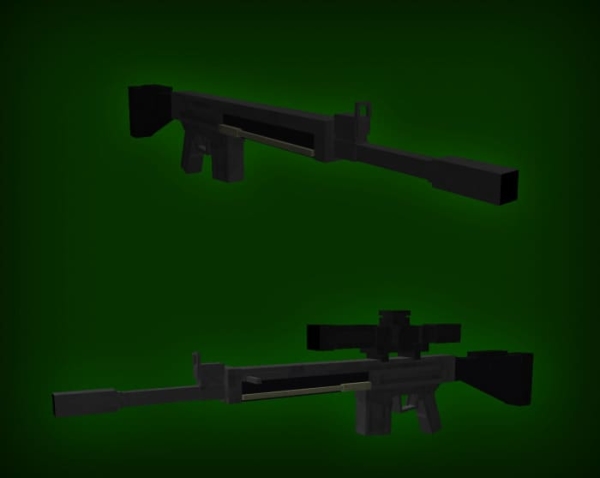Barret M82A1 default and with Scope