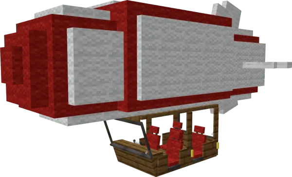 Red and white Blimp