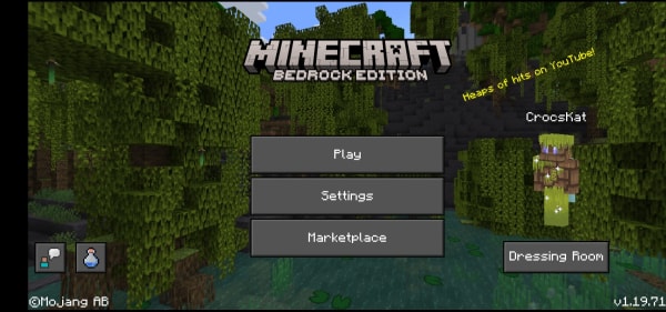 Minecraft Bedrock Edition title