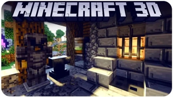 Screenshot 1 for Minecraft 3D textures.