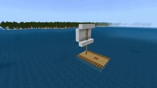 Spawn point on a raft