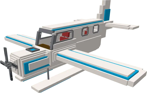 White and blue Passenger Plane