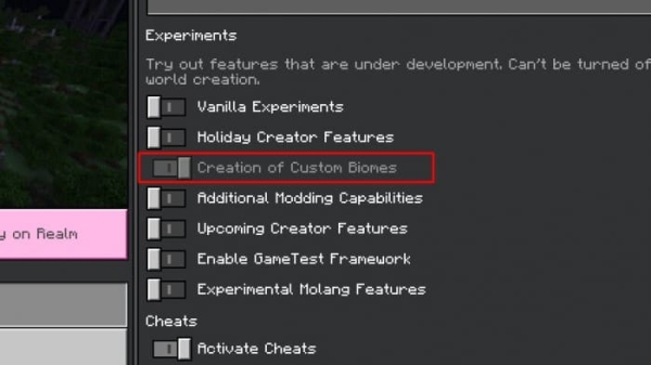 Required Experiments for Red’s More Structures Addon