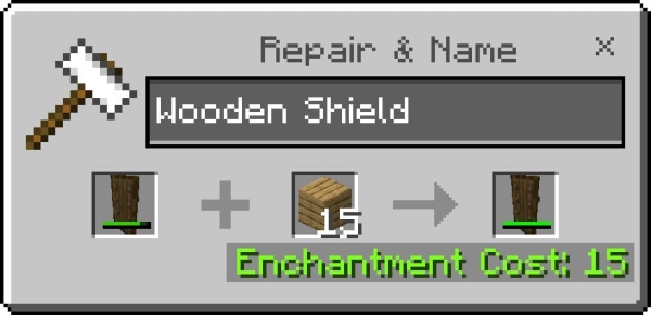 Repair Wooden Shield with Planks