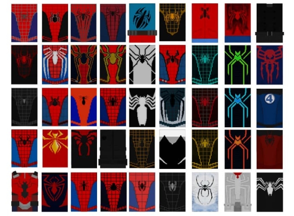 Screenshot with spiderman suits 2.