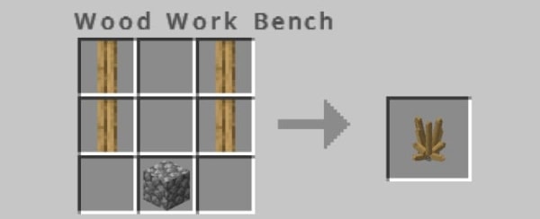 Craft recipe for Wooden Zombie Spikes.