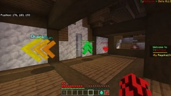 Bonuses at the spawn.