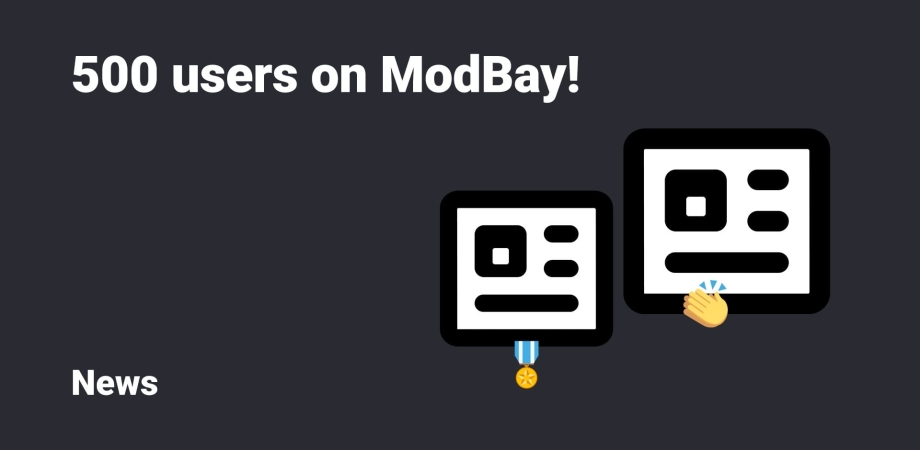 Thumbnail: 500 Users on ModBay!