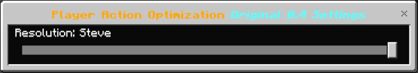 Action Optimization Original addon for Minecraft