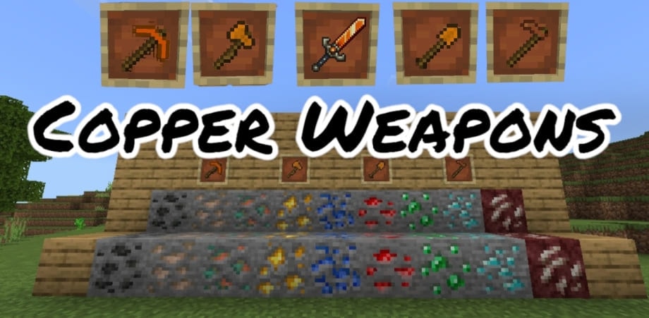 Medieval Copper tools addon for Minecraft