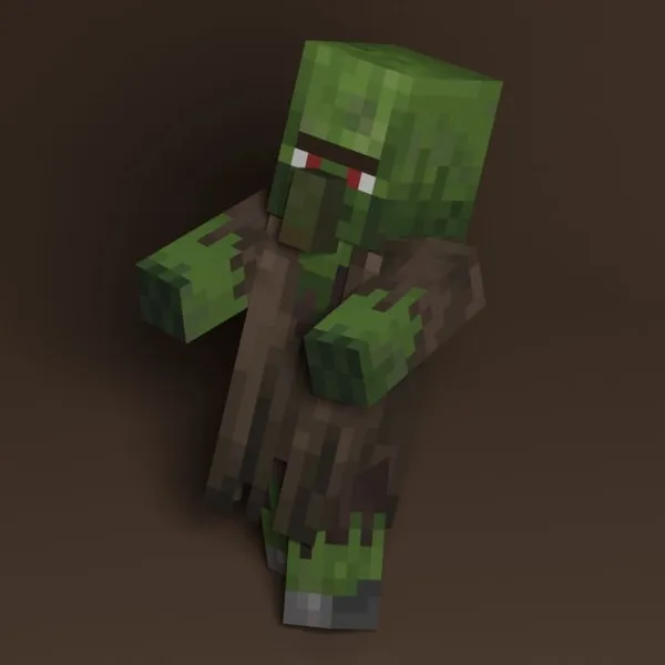 Screenshot of zombie villager.