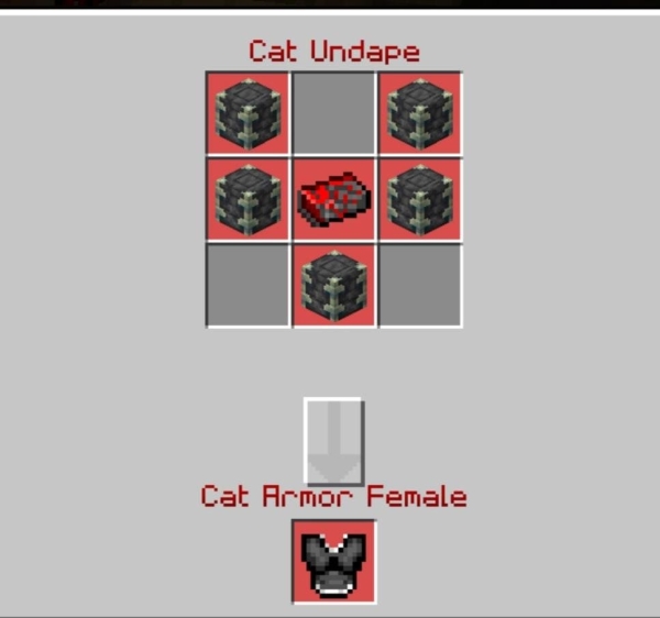 Female Cat Armor recipe