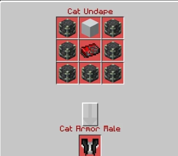 Male Cat Chestplate recipe
