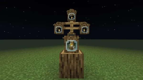 Oak Wood Lantern