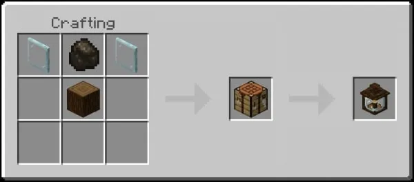 Spruce Wood Lantern Recipe