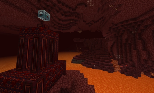 Other example of a built nether building with new blocks