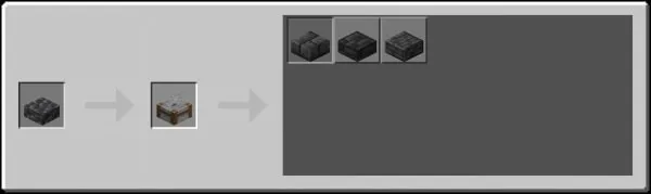 Stonecutter Recipes from Cobbled Deepslate Slab