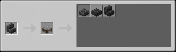 Stonecutter Recipes from Deepslate Brick Stairs