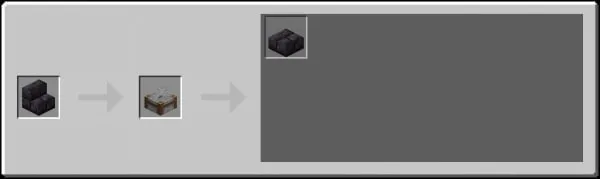 Stonecutter Recipes from Polished Blackstone Brick Stairs