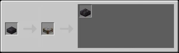 Stonecutter Recipes from Polished Blackstone Slab