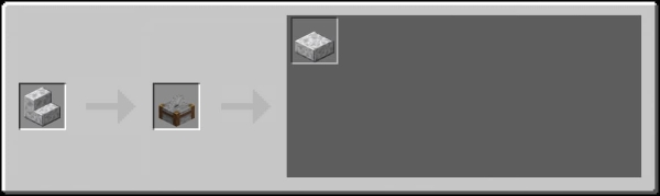 Stonecutter Recipes from Polished Diorite Stairs