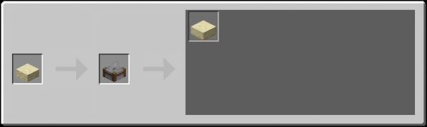 Stonecutter Recipes from Sandstone Slab