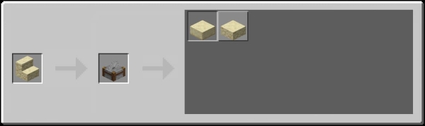 Stonecutter Recipes from Sandstone Stairs