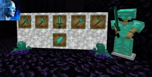 New tools and armor from melaconite crystal