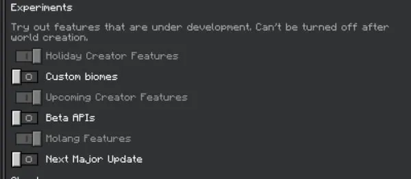 Required experiments for Soul Tools Addon (screenshot 2)