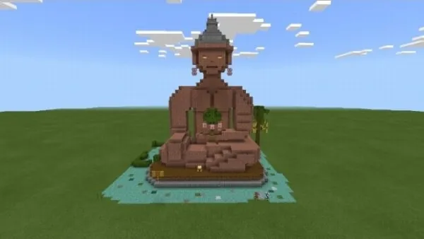 Natural Generated Structures: Buddhastatue.