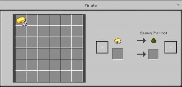 Trading with a The Pirate NPC