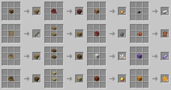 Recipes in Uncrafting Table (screenshot 3)