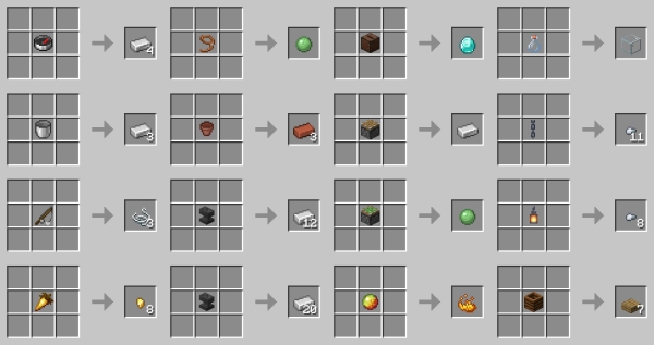 Recipes in Uncrafting Table (screenshot 4)